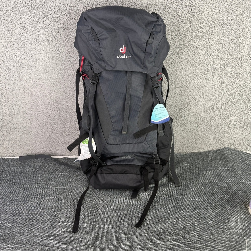 Deuter Futura Vario 45+10 SL Backpack Womens Black Granite Hiking Trekking NEW